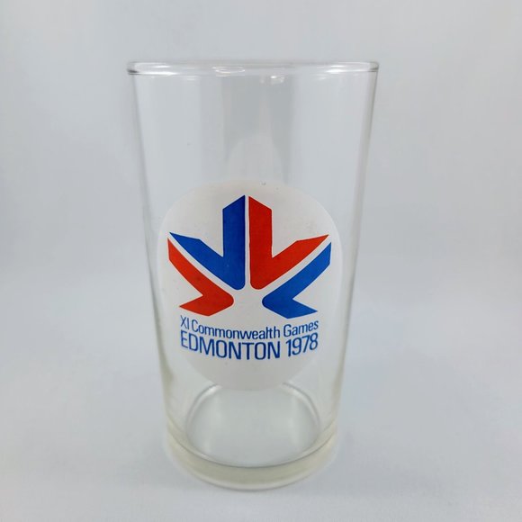 Edmonton XI Commonwealth 1978 Games Drinking Glass Clear Alberta Canada Sports - Picture 3 of 9